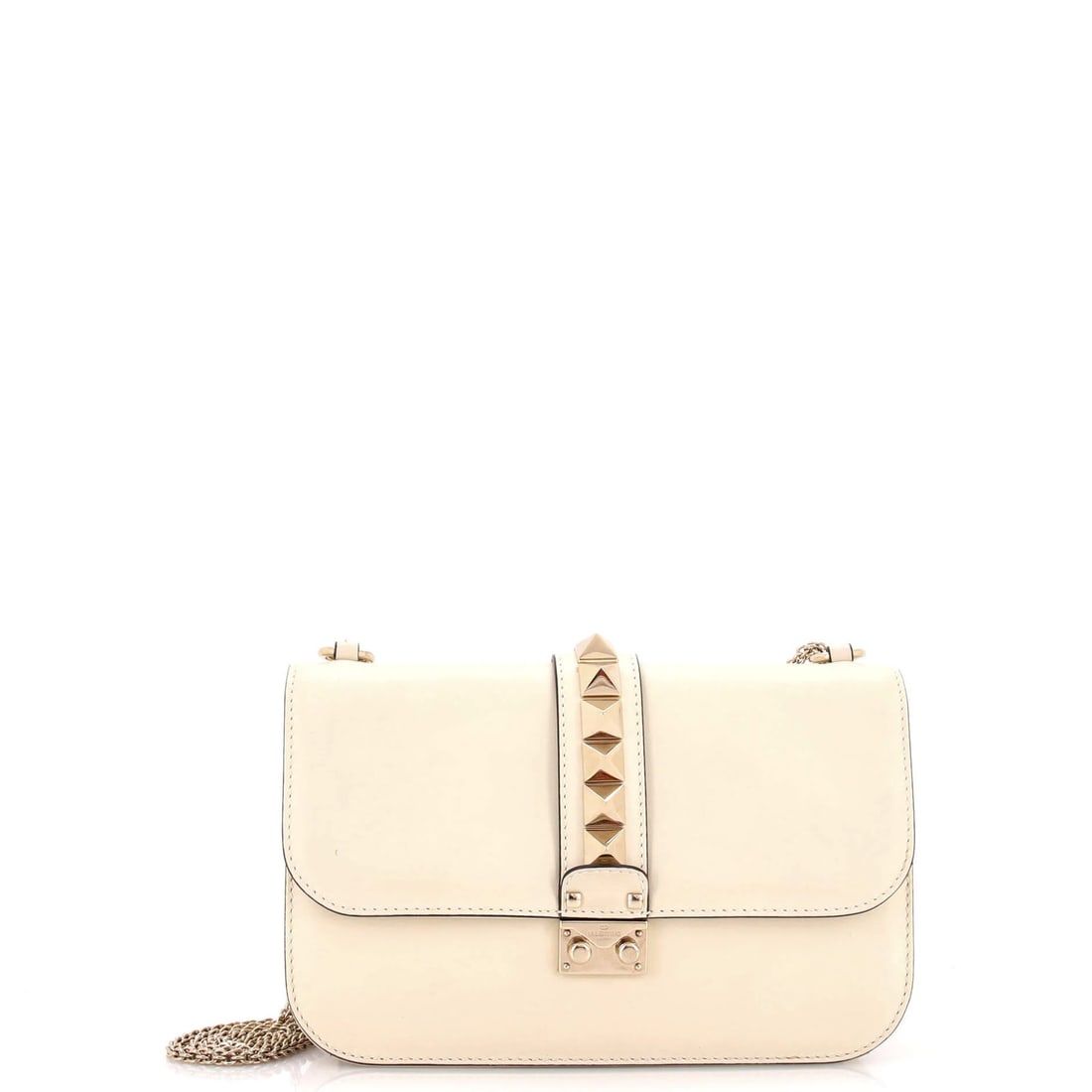 Valentino Garavani Glam Lock Shoulder Bag Leather Medium (1 of 10)