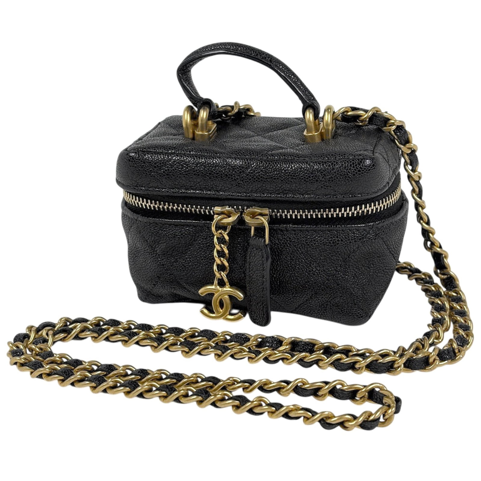 Calfskin Chanel Shoulder Bag (1 of 7)