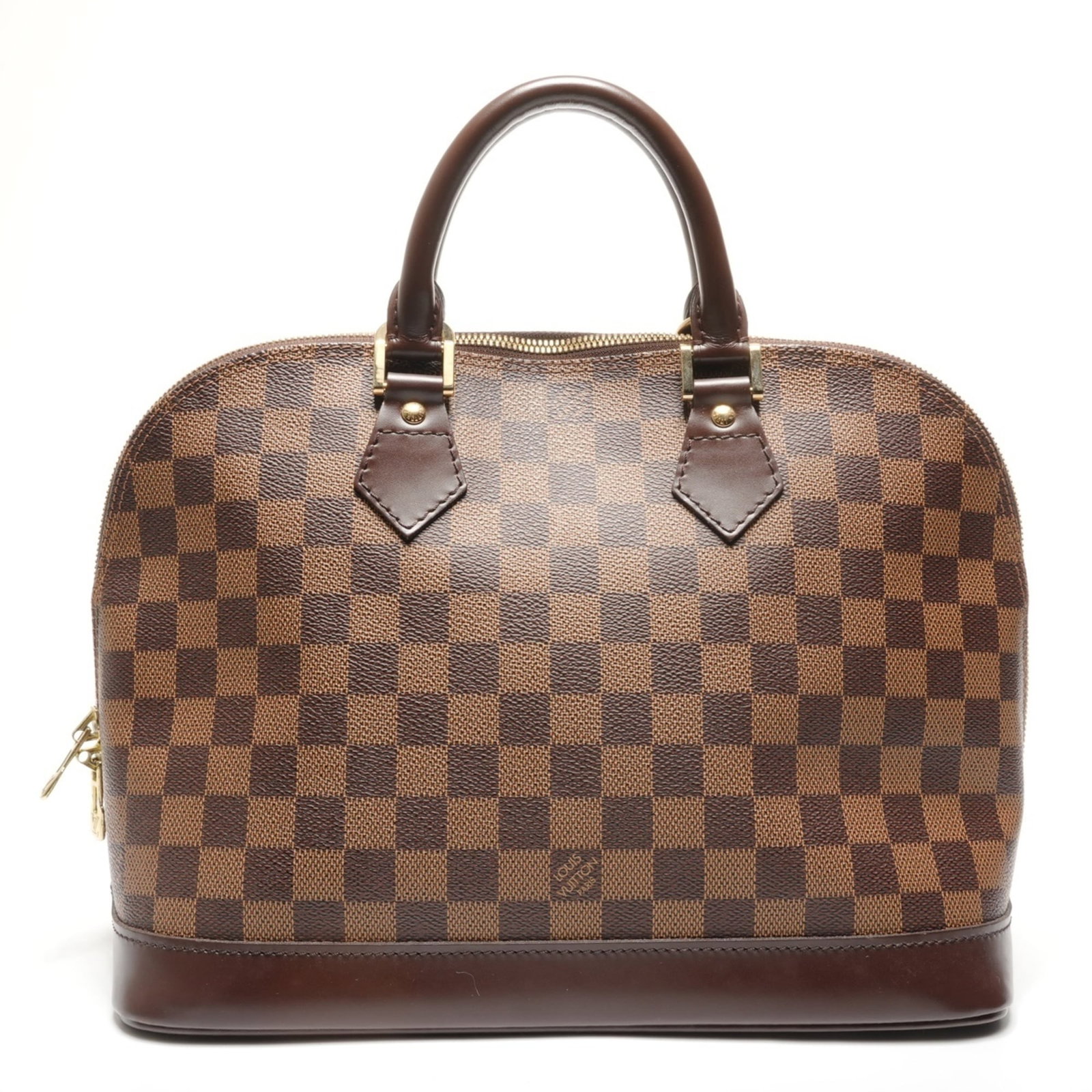 Louis Vuitton handbag canvas damier: Louis Vuitton handbag canvas damier A timeless piece of luxury, this Louis Vuitton handbag canvas damier in brown is a stylish and versatile accessory that exudes classic French chic. With its iconic