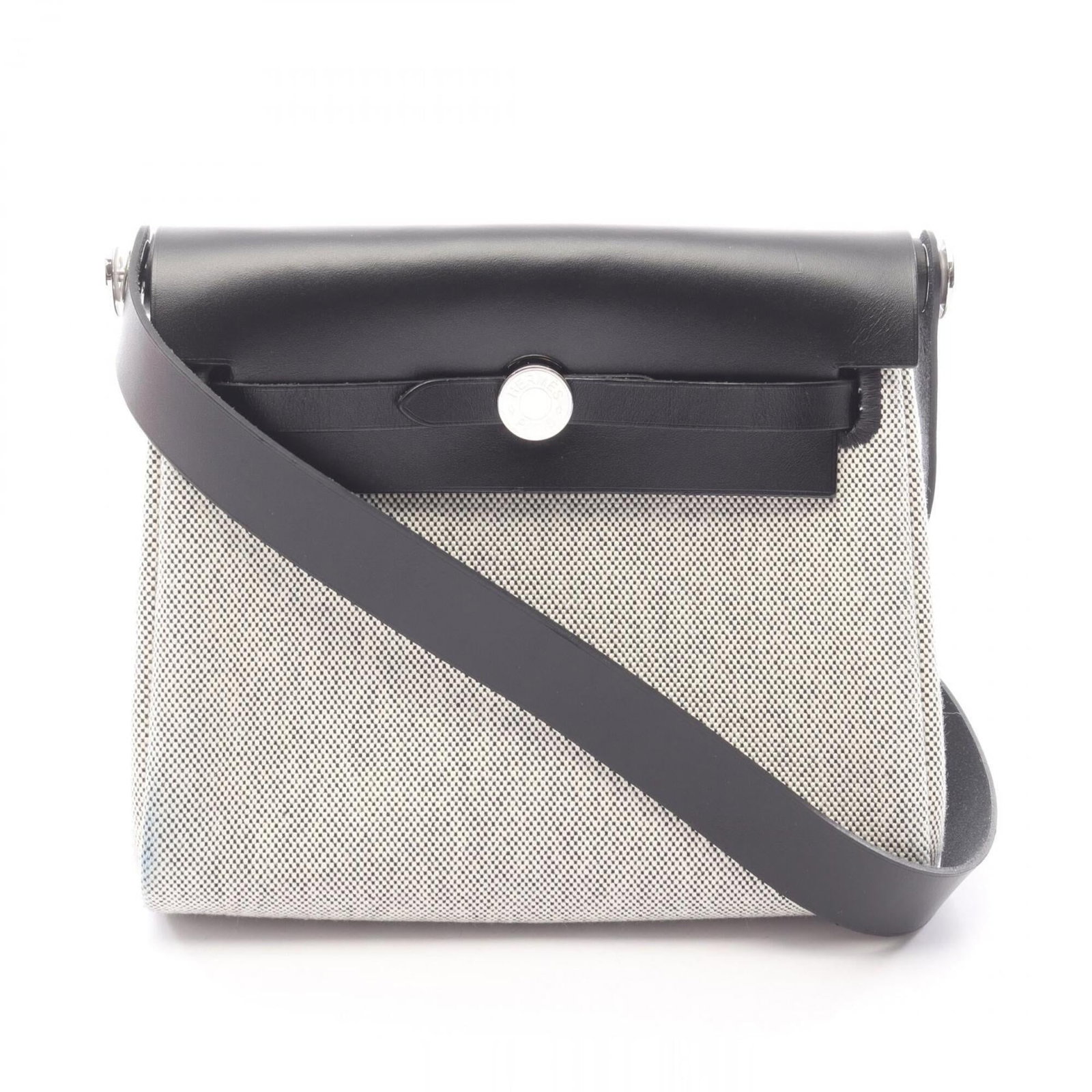 Hermes Handbag is a Canvas Toile H Shoulder Bag (1 of 9)