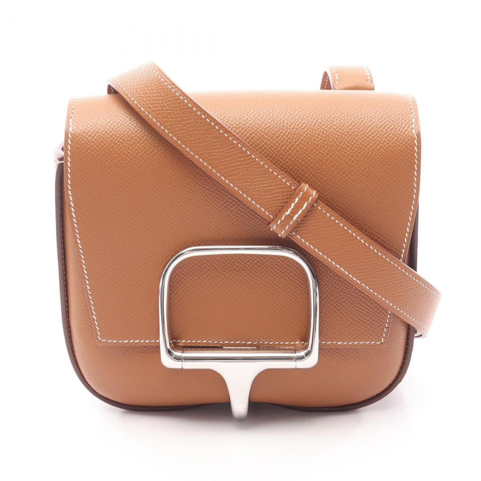 Hermes Handbag, Shoulder Bag Epsom Leather, Leather: Hermes Handbag, Shoulder Bag Epsom Leather, Leather A beautifully crafted Epsom leather shoulder bag from the iconic French brand Hermes, boasting classic gold hardware and a timeless brown hue that