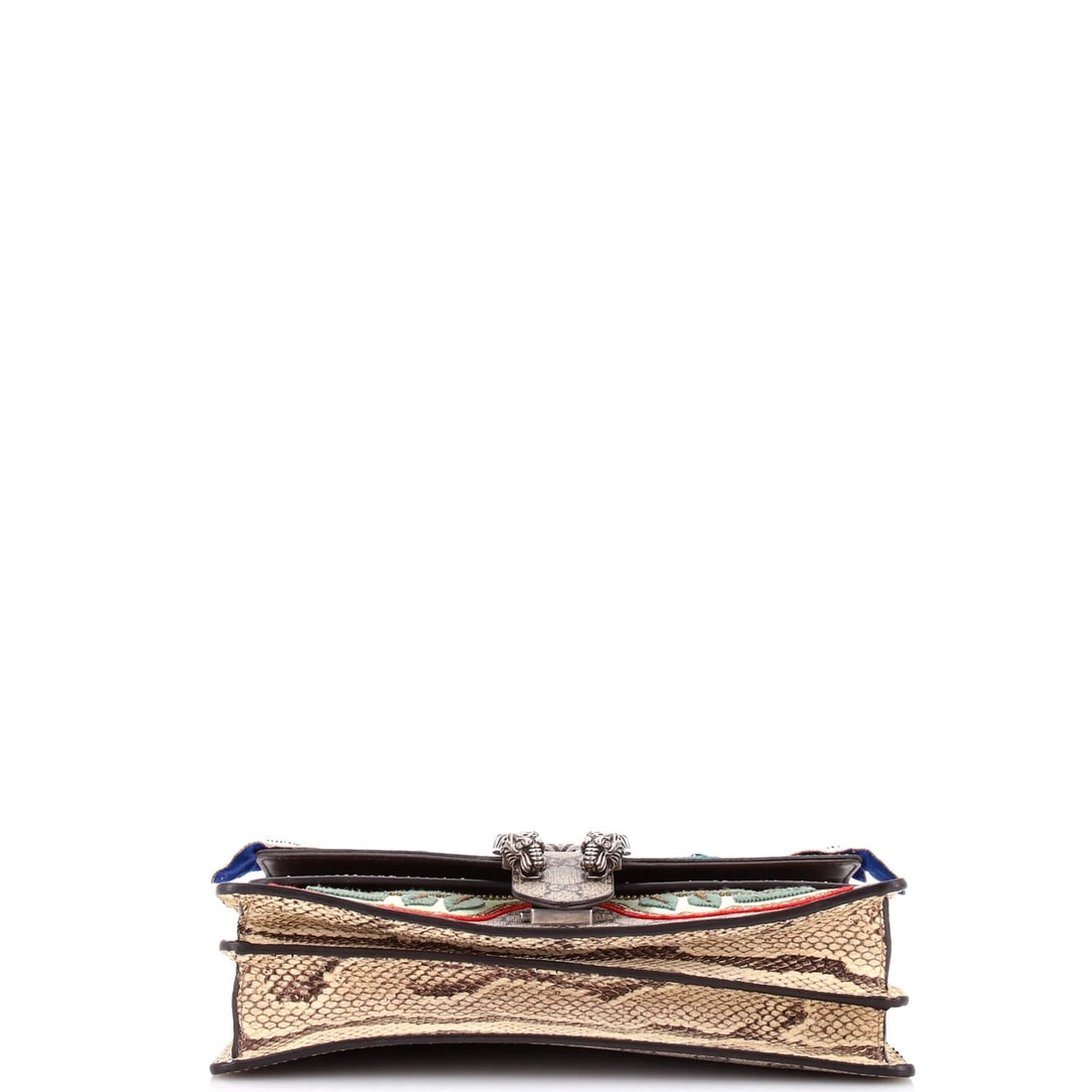 Gucci Small Python Embroidered Bag Coated Canvas Dionysus - 4