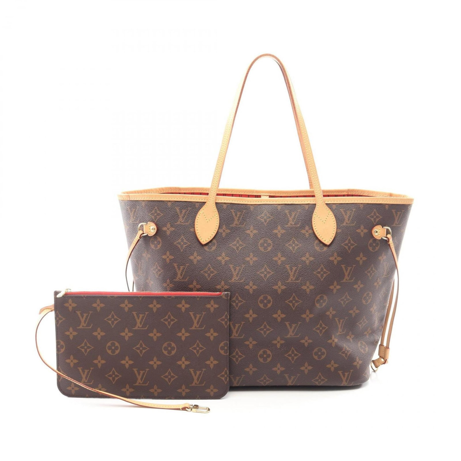 Louis Vuitton Coated Canvas Leather Tote Bag (1 of 9)