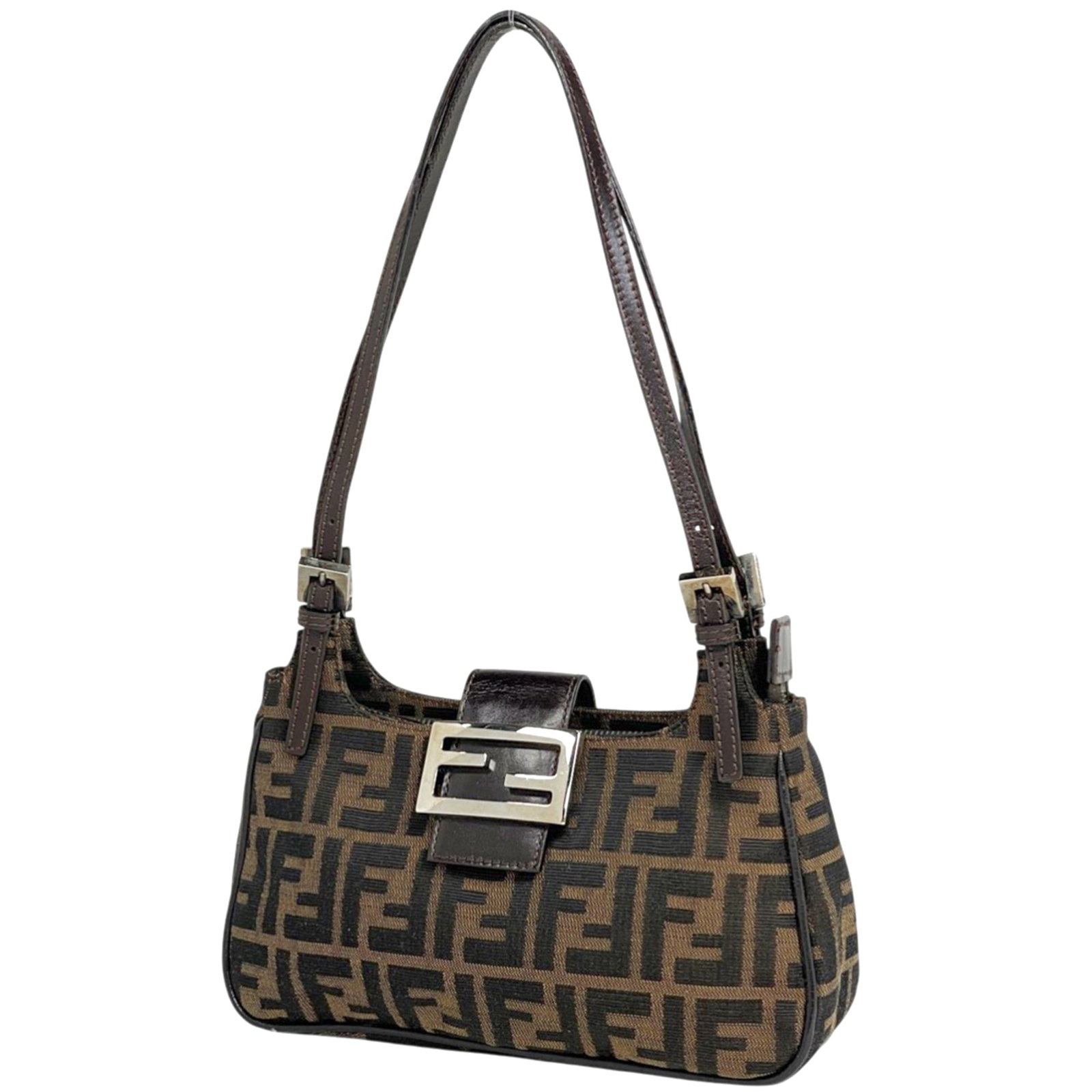 Fendi Canvas Leather Shoulder Bag (1 of 11)