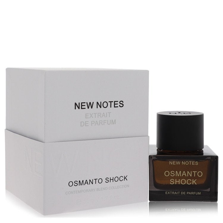 New Notes Osmanto Shock Perfume By New Notes Extrait De Parfum Spray (Unisex): New Notes Osmanto Shock Perfume By New Notes Extrait De Parfum Spray (Unisex) Experience the unique charm of New Notes Osmanto Shock, an Extrait De Parfum Spray that combines elegance with a touch of