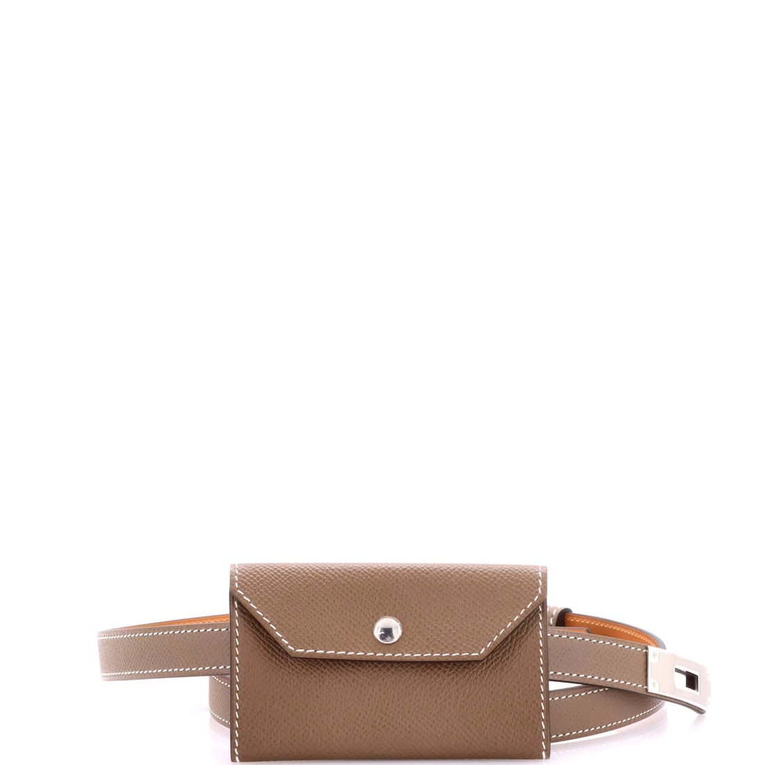 Hermes Kelly Thin Leather Pocket Belt: Hermes Kelly Thin Leather Pocket Belt The iconic Kelly Pocket Belt from Herm?s is a timeless accessory that exudes understated elegance. This sleek, gray leather belt boasts a slim profile and