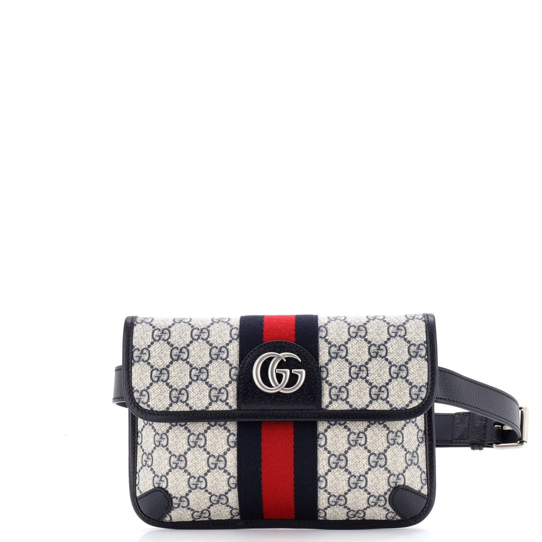 Gucci GG Coated Canvas with Leather Bag Flap Belt (1 of 5)