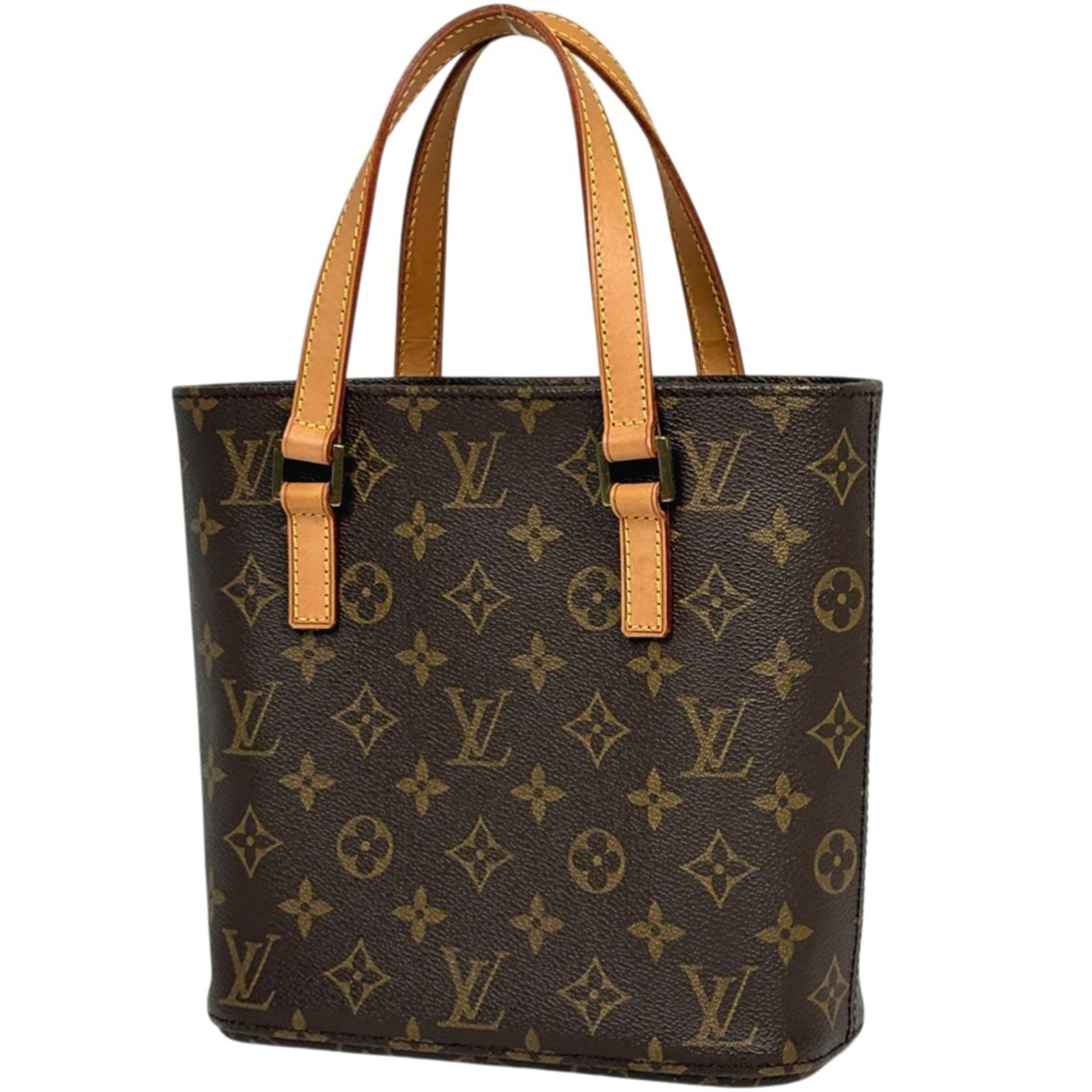 Louis Vuitton Handbag Monogram: Louis Vuitton Handbag Monogram A timeless piece from the iconic Louis Vuitton brand, this classic handbag boasts the signature monogram pattern in rich brown hues. With its sturdy 21cm size and sleek