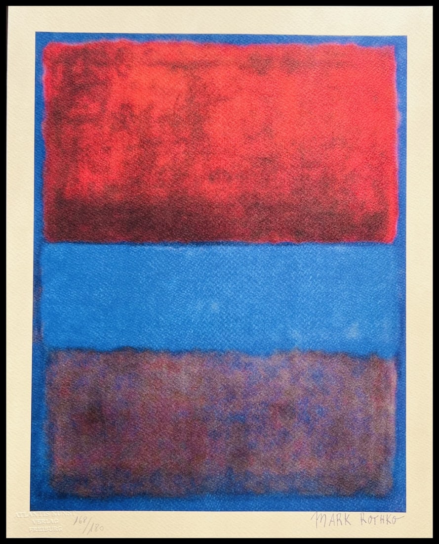Mark rothko Lithograph op Numbered Limited (1 of 11)