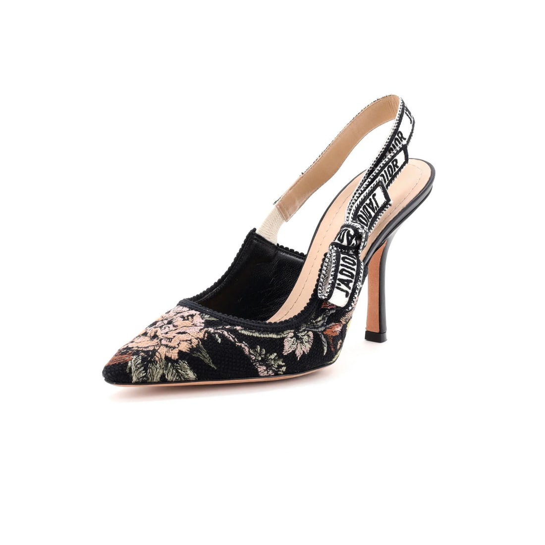 Christian Dior Women's J'Adior Slingback Pumps Embroidered Fabric 100 (1 of 6)