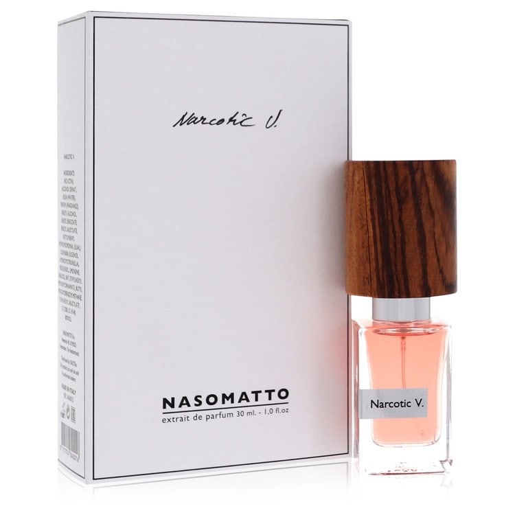 Narcotic V Perfume By Nasomatto Extrait de parfum (Pure Perfume): Narcotic V Perfume By Nasomatto Extrait de parfum (Pure Perfume) Indulge in the rich, seductive scent of Narcotic V Extrait de parfum by Nasomatto, a luxurious perfume for women that combines velvety