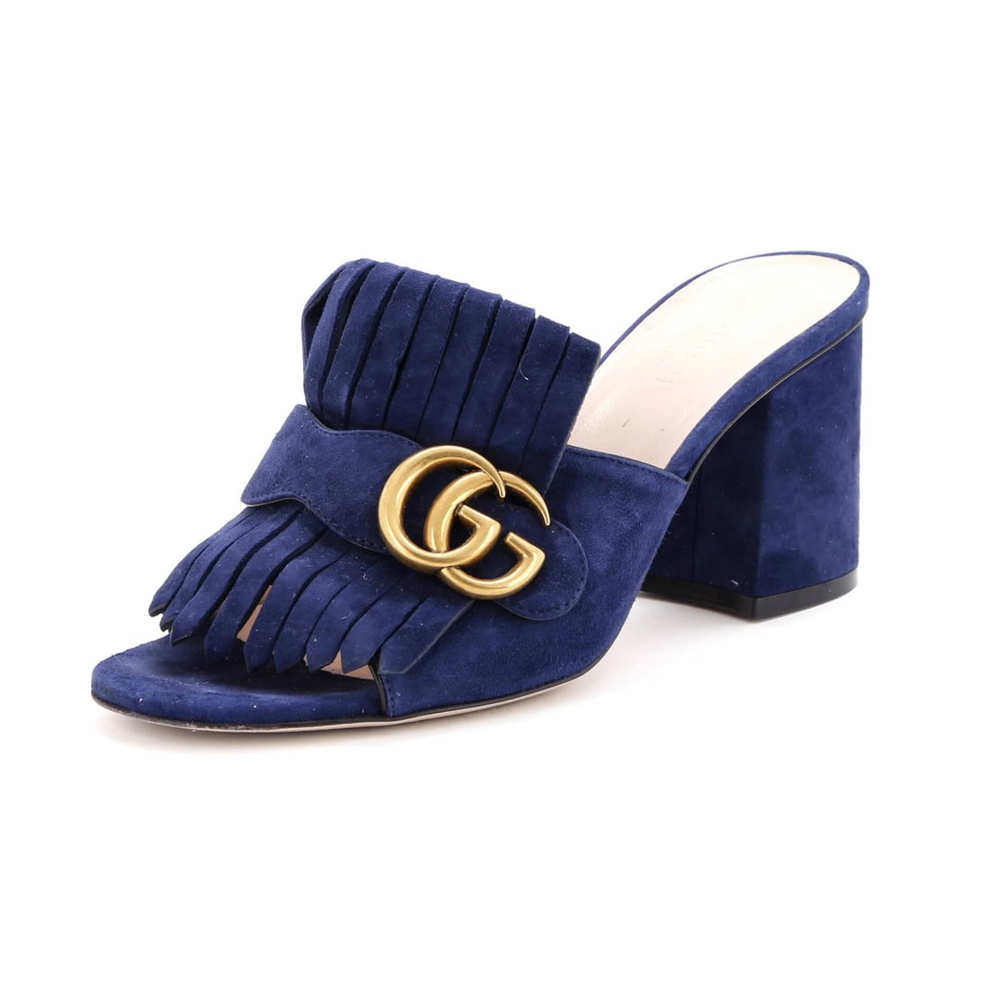 Gucci Women's Fringed Heeled Sandals in Suede (1 of 6)