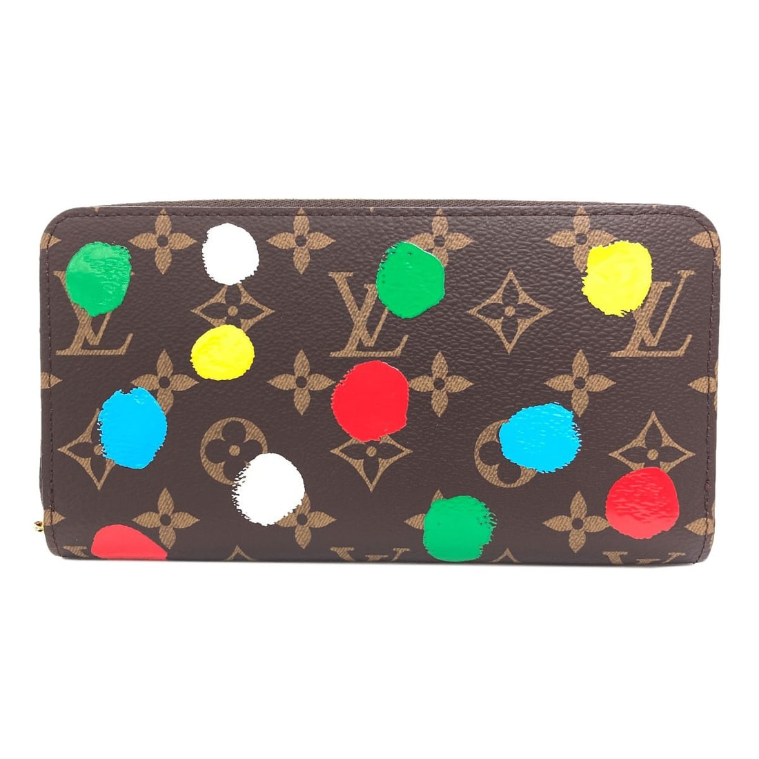Long wallet of Louis Vuitton with coin and zippy Yayoi Kusama. (1 of 13)