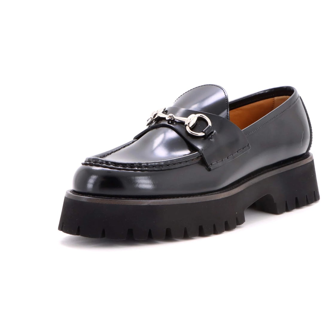 Gucci Women's Sylke Horsebit Loafers Leather: Gucci Women's Sylke Horsebit Loafers Leather Elevate your shoe game with the iconic Gucci Women's Sylke Horsebit Loafers Leather, boasting sleek black leather upper, silver hardware, and neutral brown