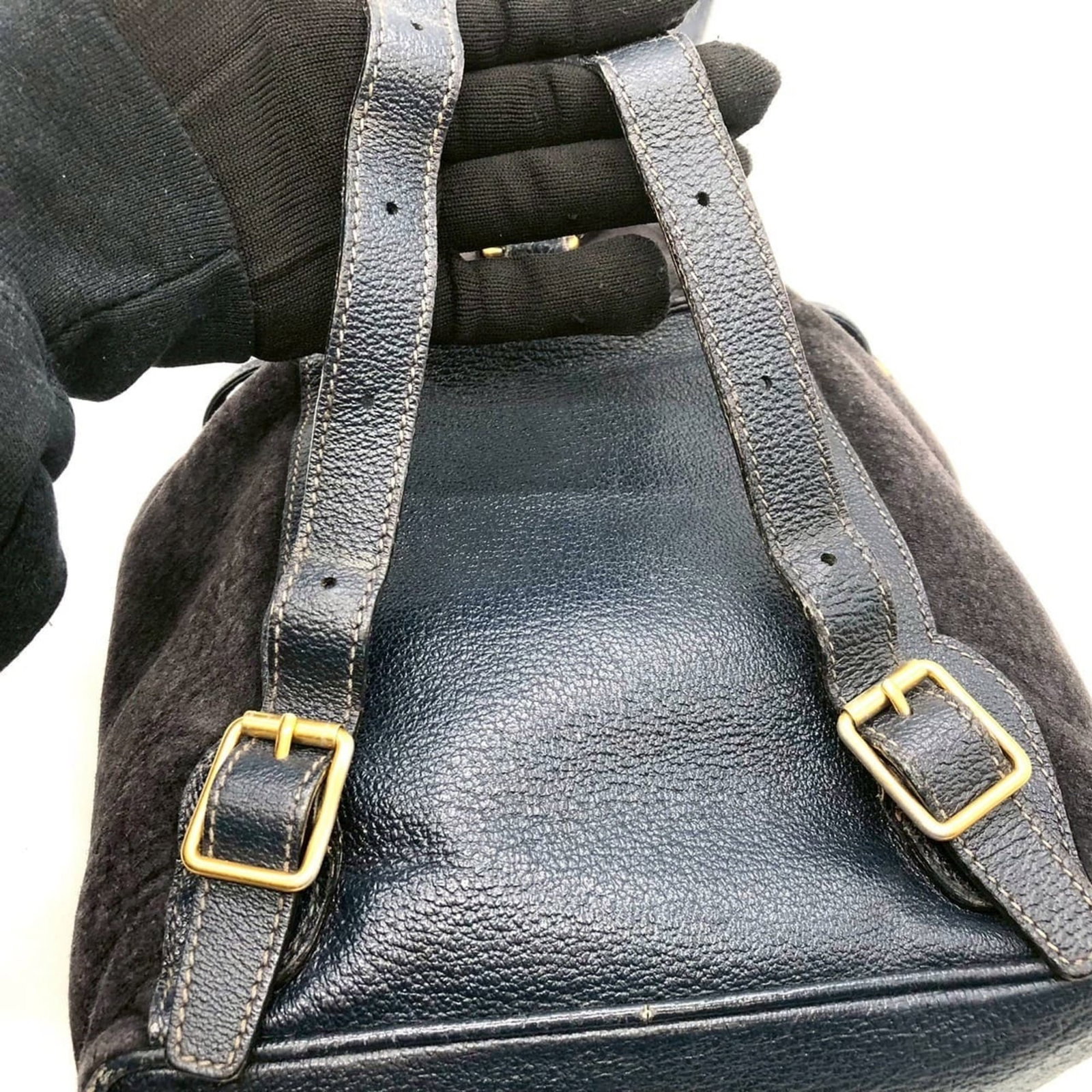 Gucci Bamboo Suede Backpack - 10