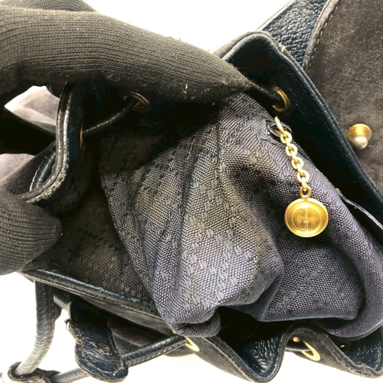 Gucci Bamboo Suede Backpack - 14