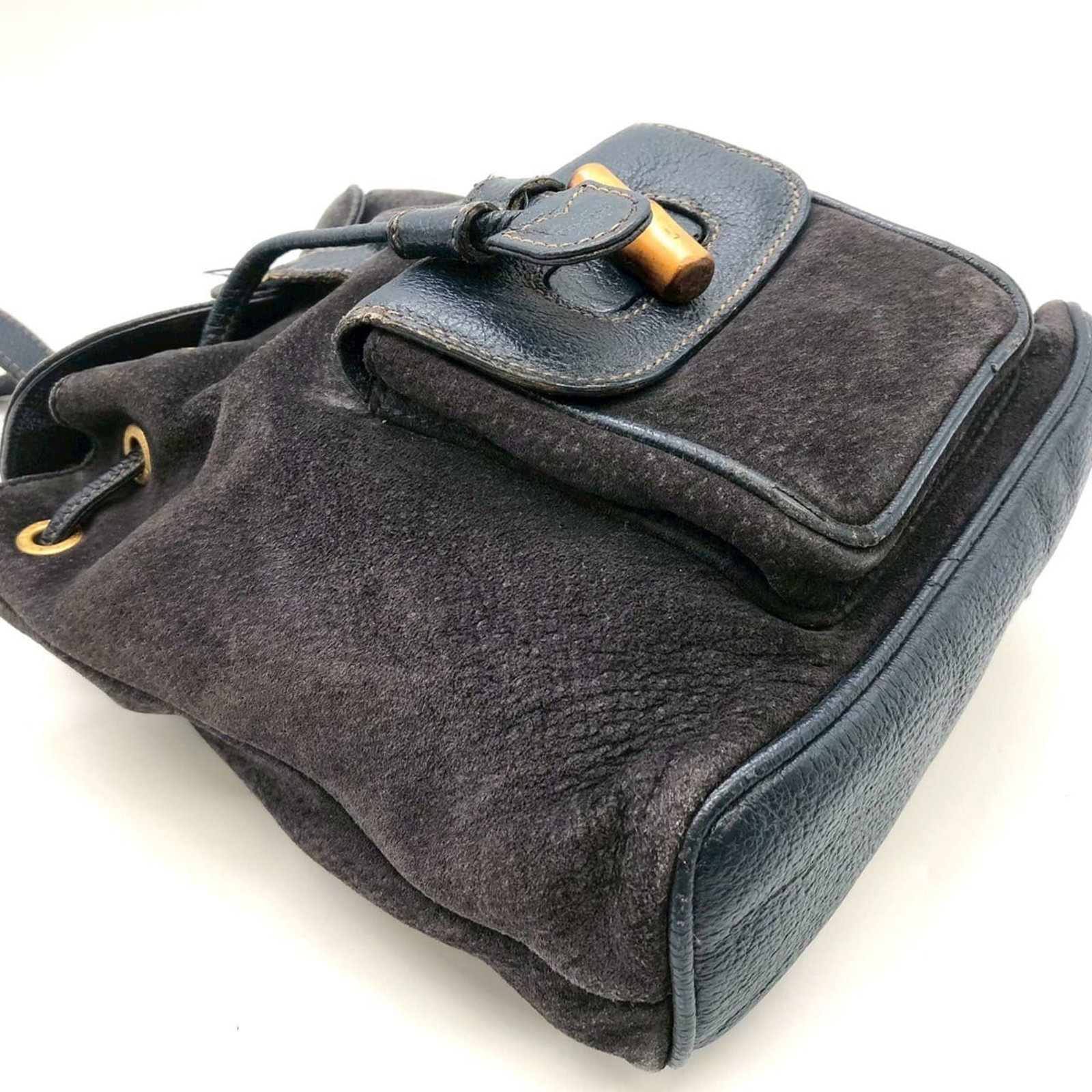 Gucci Bamboo Suede Backpack - 5