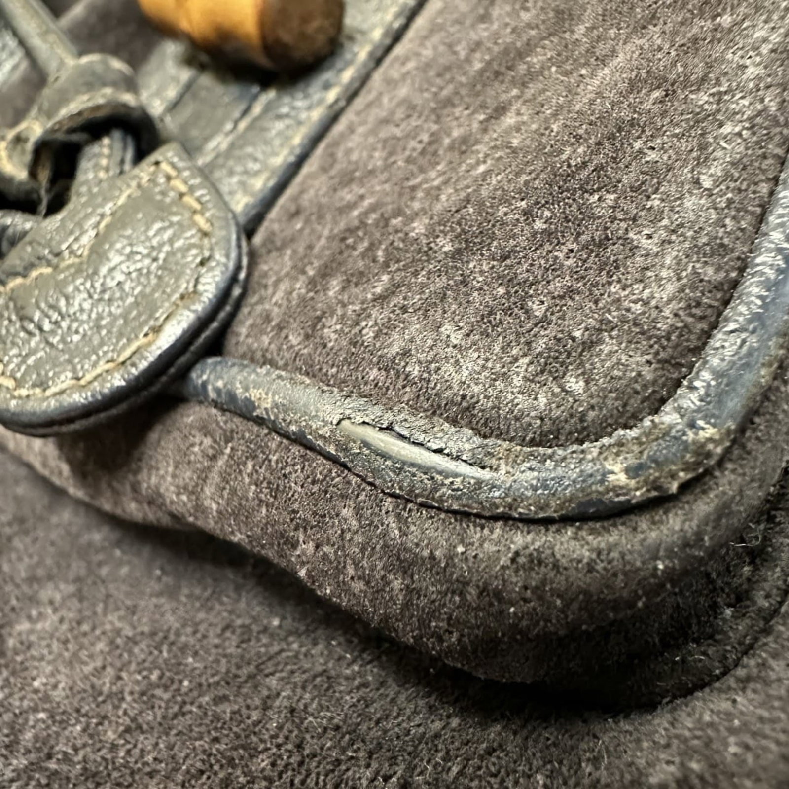 Gucci Bamboo Suede Backpack - 6