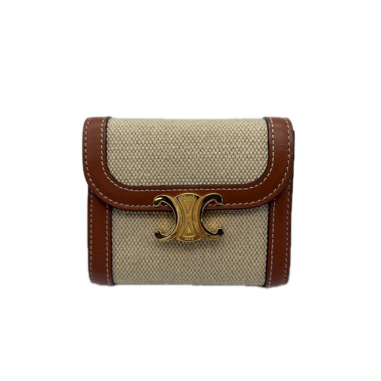 Celine Wallet (Tri-Fold) Canvas, Leather (1 of 18)