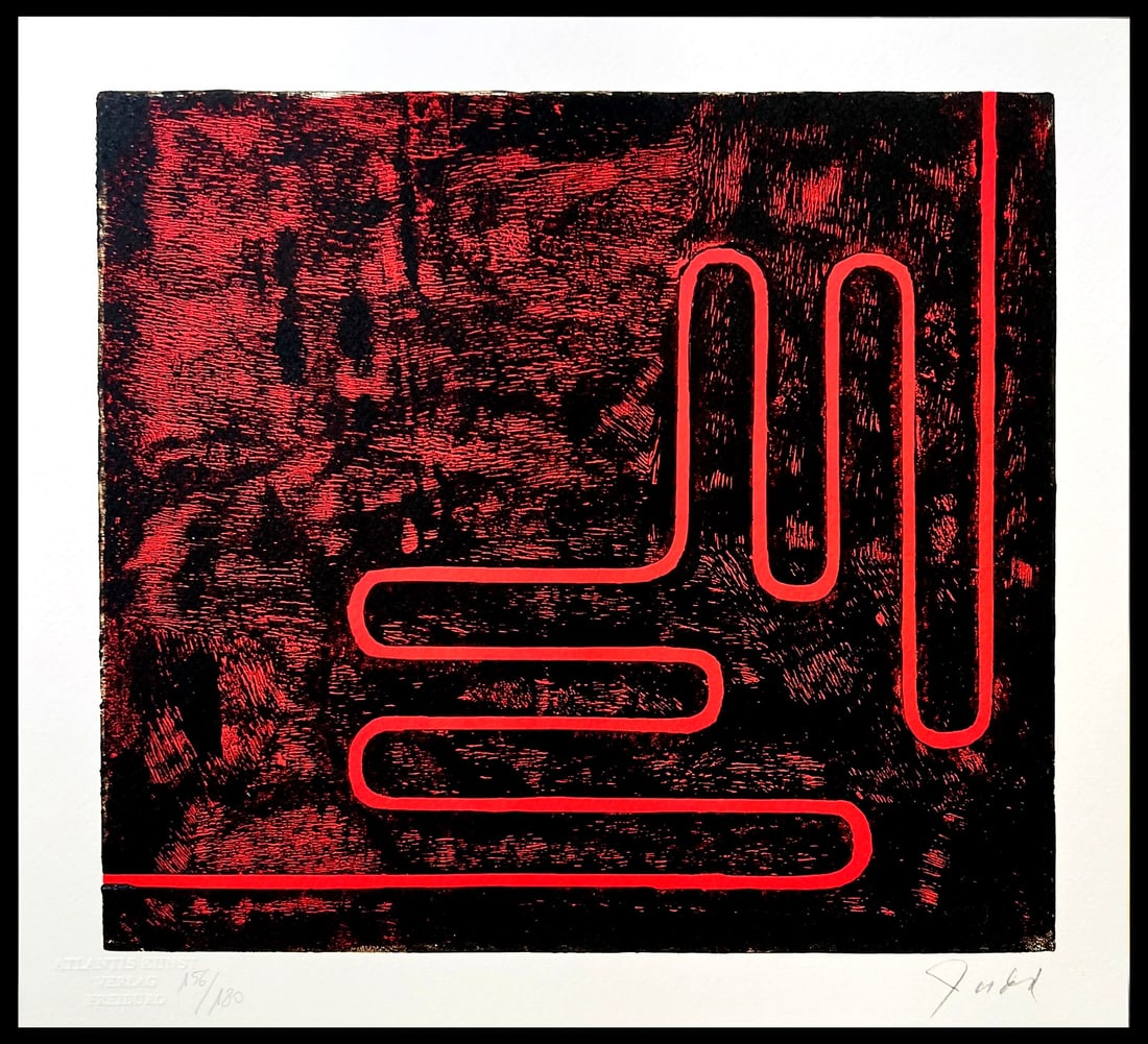 Donald Judd is a numbered lithograph. (1 of 13)