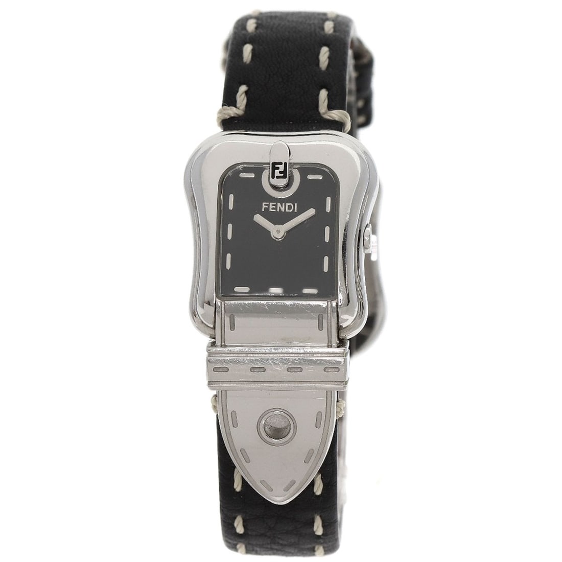 FENDI Beefendi Watches 3800L Stainless Steel/ Leather: FENDI Beefendi Watches 3800L Stainless Steel/ Leather Elevate your style with the sleek FENDI Beefendi Watch, boasting a stunning silver stainless steel case and supple leather strap. This elegant tim