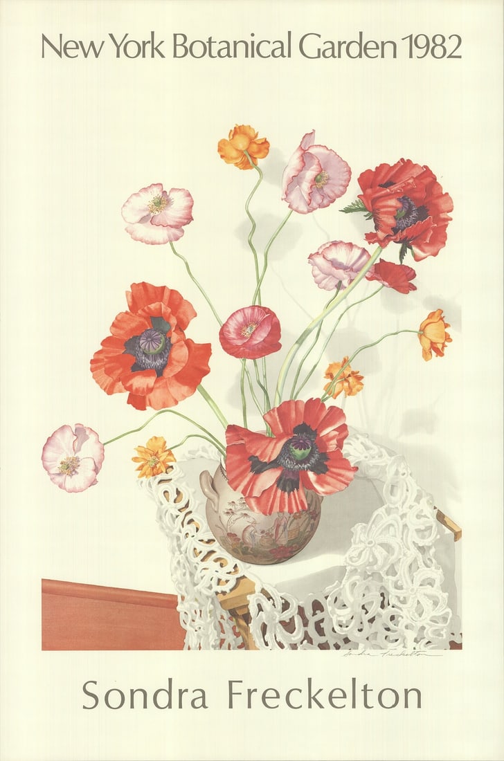 SONDRA FRECKELTON New York Botanical Garden 36" x 24" Offset Lithograph 1982 Con (1 of 1)