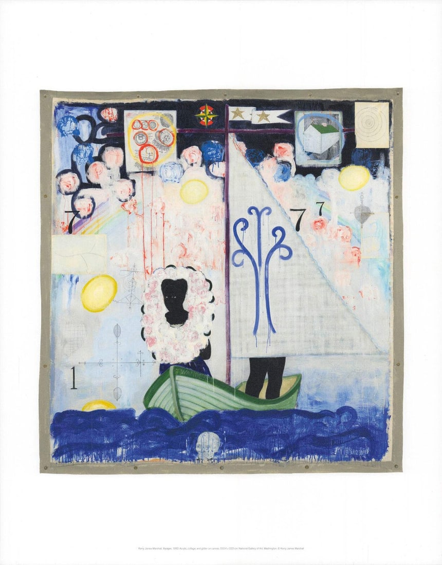 KERRY JAMES MARSHALL Voyager 14" x 11" Offset Lithograph 2025 African American (1 of 4)
