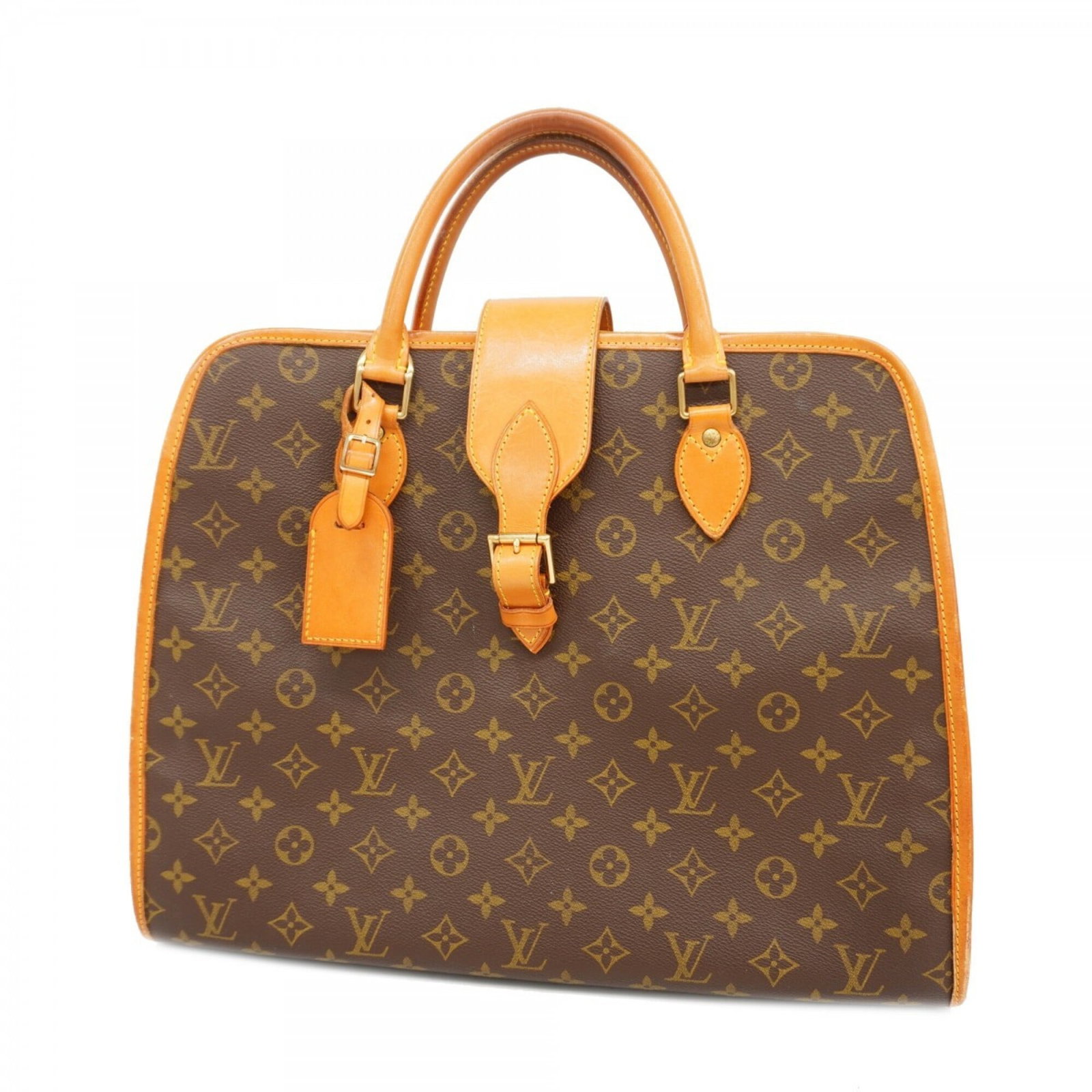 Louis Vuitton is a handbag: Louis Vuitton is a handbag A stylish and timeless piece, this Louis Vuitton handbag boasts the iconic monogram pattern in rich brown leather. With its classic design and spacious interior, it's