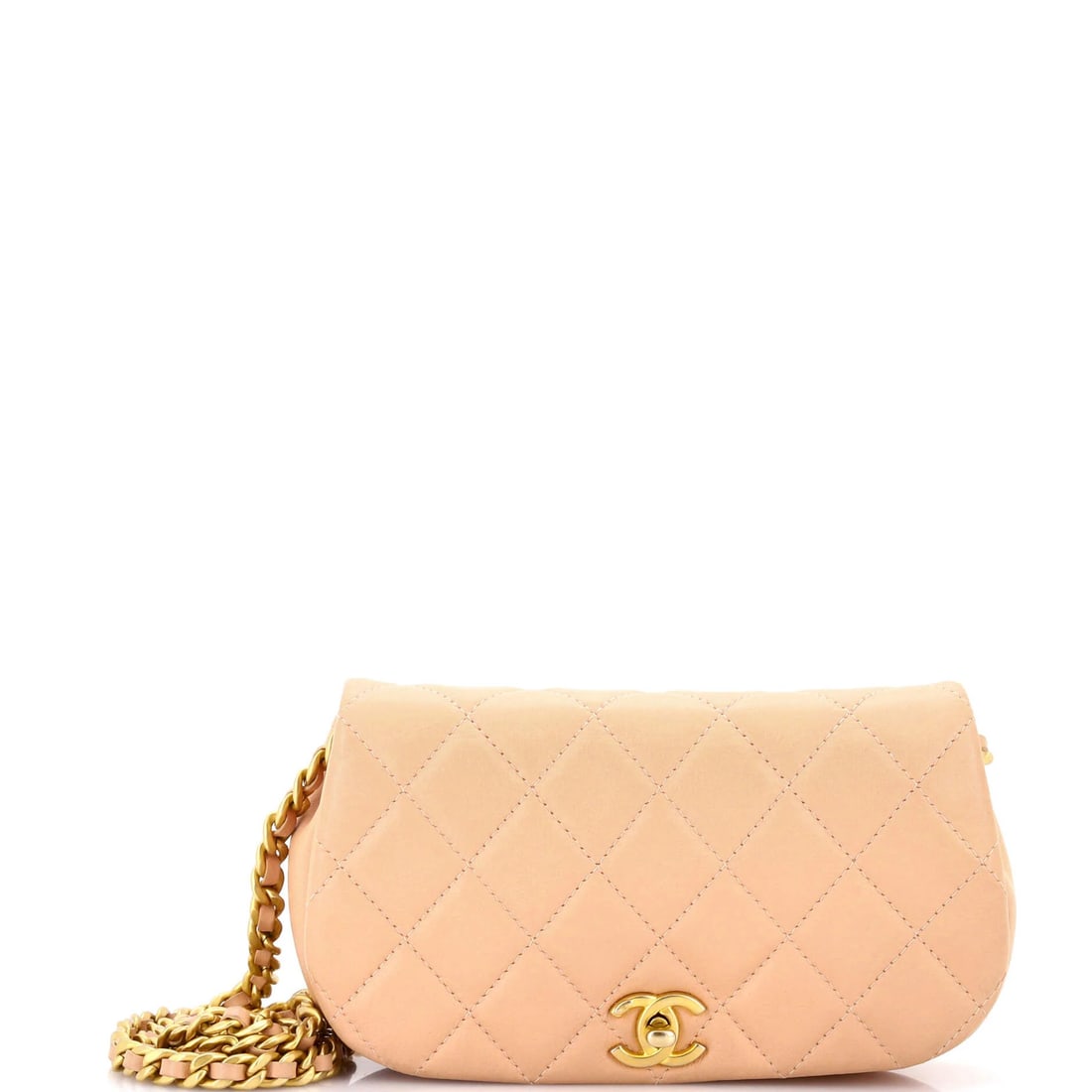 Chanel Quilted Calfskin Mail Clutch with Chain (1 of 7)