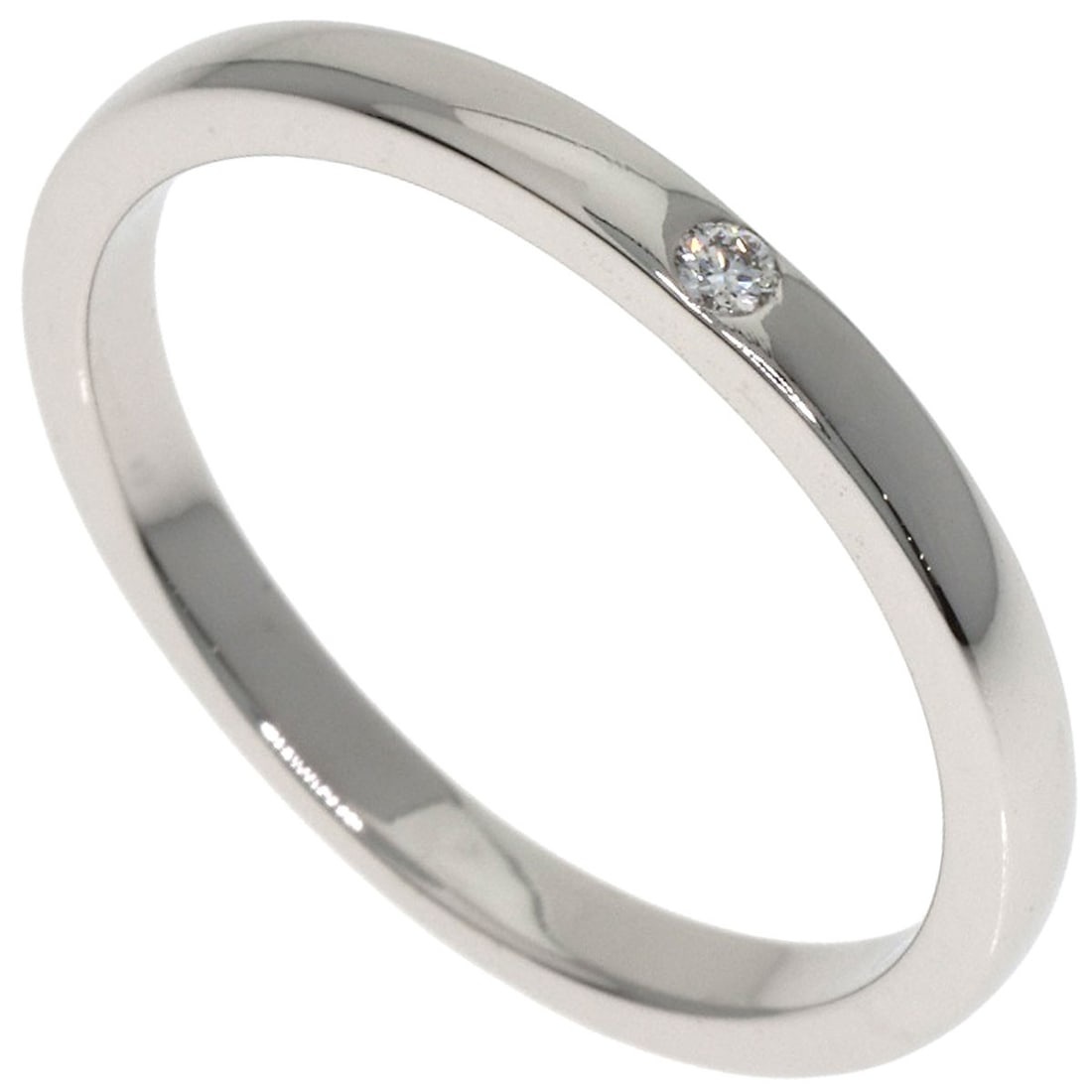 CARTIER Wedding 1P Diamond Ring Platinum PT950 (1 of 9)
