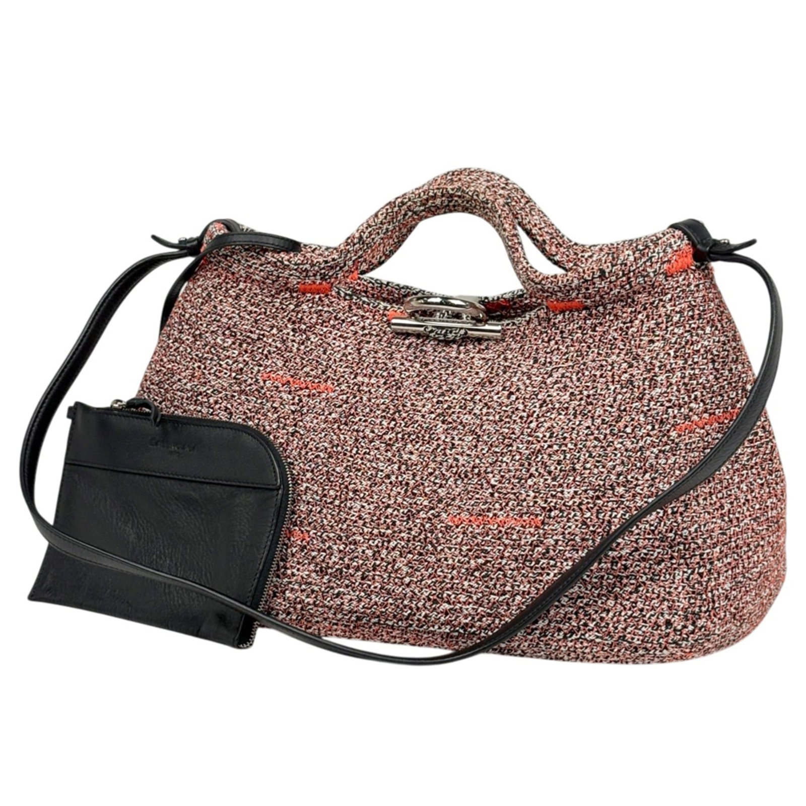 Balenciaga Handbag, Pouch, Shoulder Bag Canvas, Leather (1 of 9)