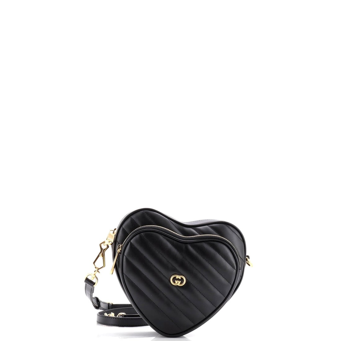 Gucci Interlocking G Heart Leather Quilted Mini Bag Shoulder (1 of 6)