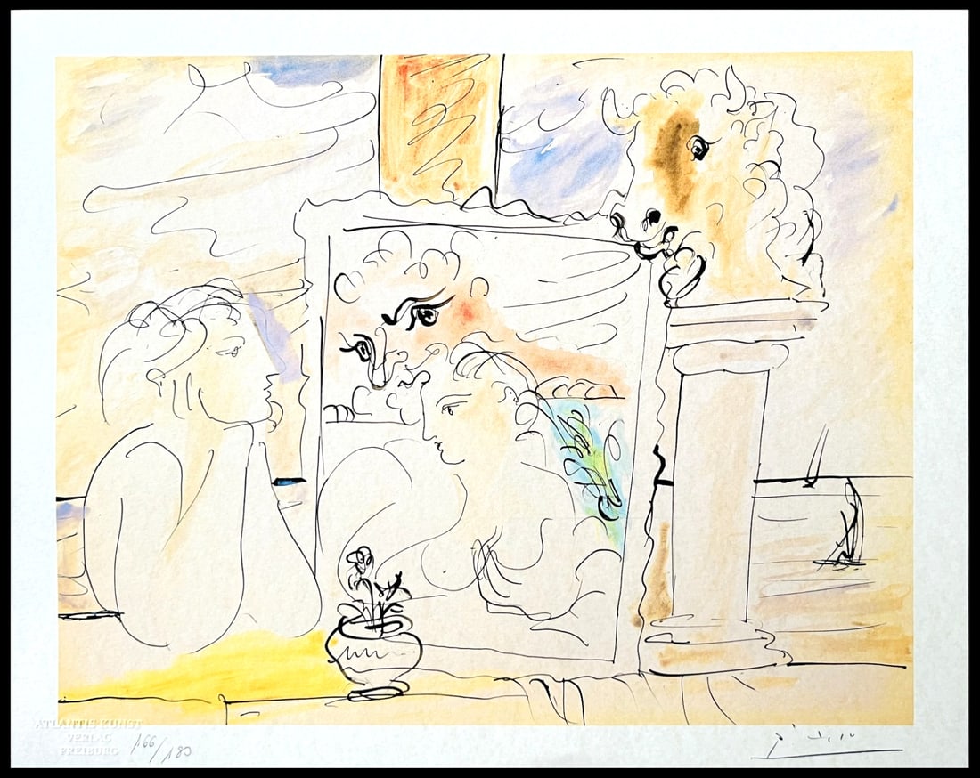 Pablo Picasso is a numbered lithograph. (1 of 12)