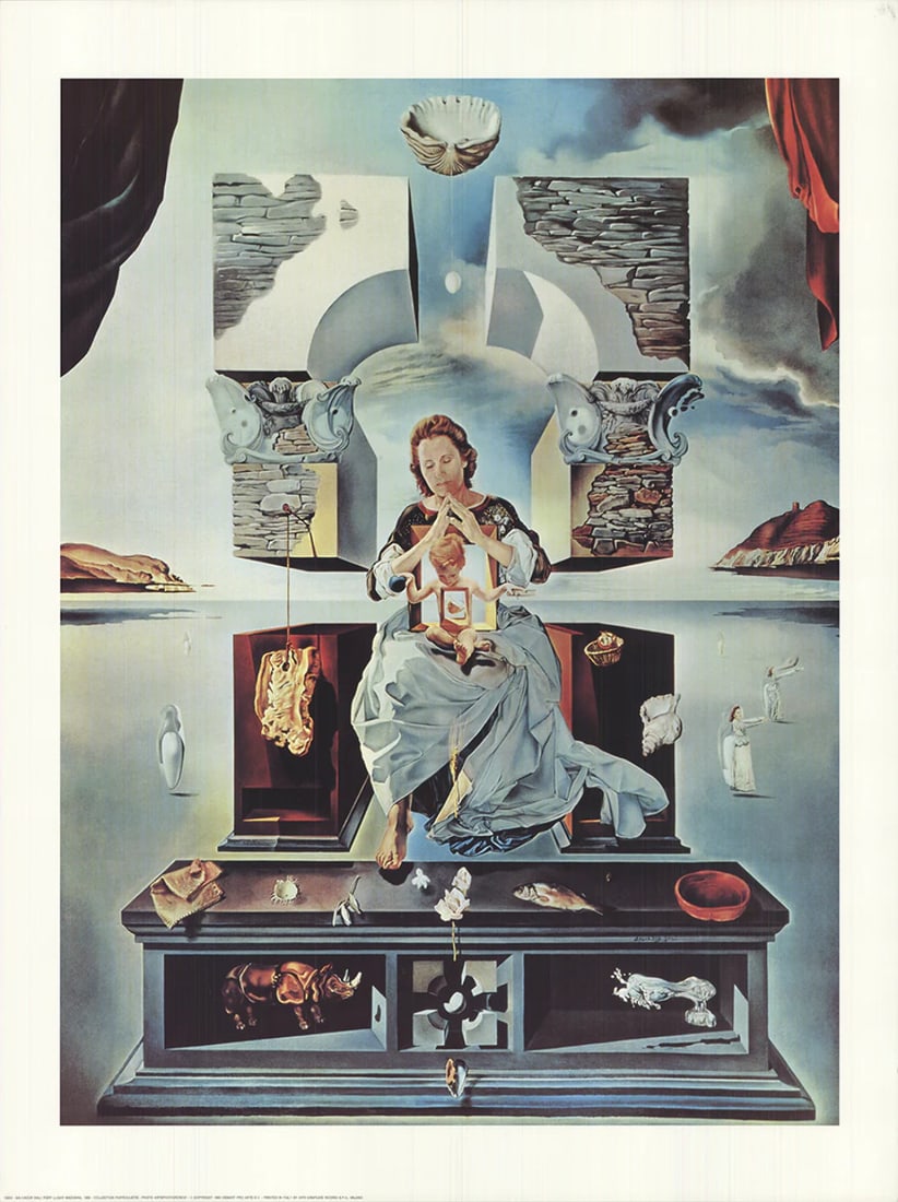 SALVADOR DALI The Madonna of Port Lligat 31.5" x 23.5" Offset Lithograph 1993 Su (1 of 4)