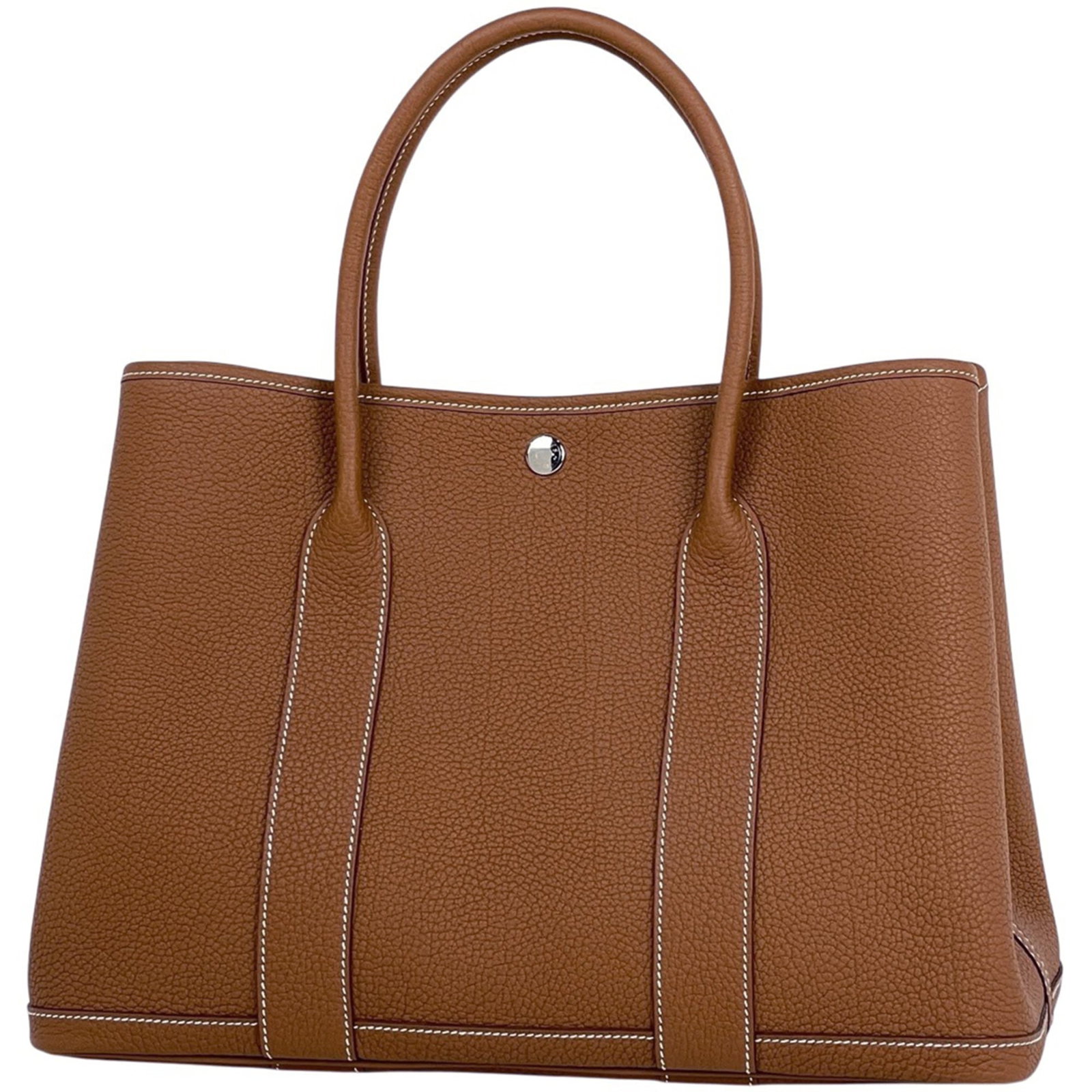 Hermes Handbag Togo Leather Tote: Hermes Handbag Togo Leather Tote A luxurious and timeless piece, this pre-owned Hermes Togo Leather tote boasts the iconic brand's signature gold hardware and premium Togo leather construction, exudin