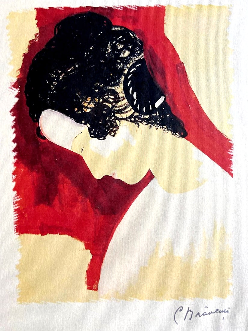 Constantin Brancusi Lithograph Museo Centre Pompidou Op Published: Constantin Brancusi Lithograph Museo Centre Pompidou Op Published A rare opportunity to own a piece of modern art history, this 1977 lithograph by Constantin Brancusi is a stunning example of the arti