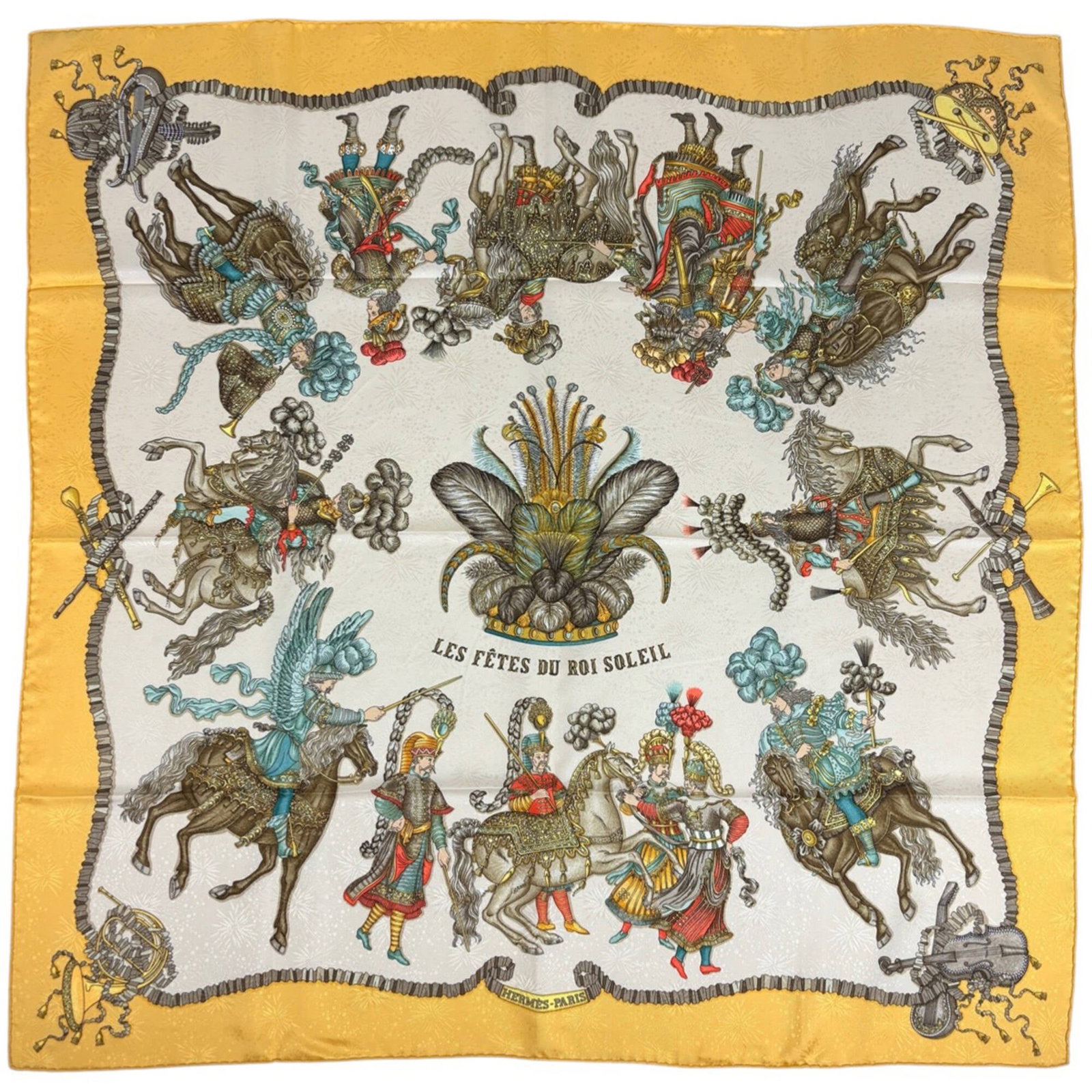 Silver Hermes scarf