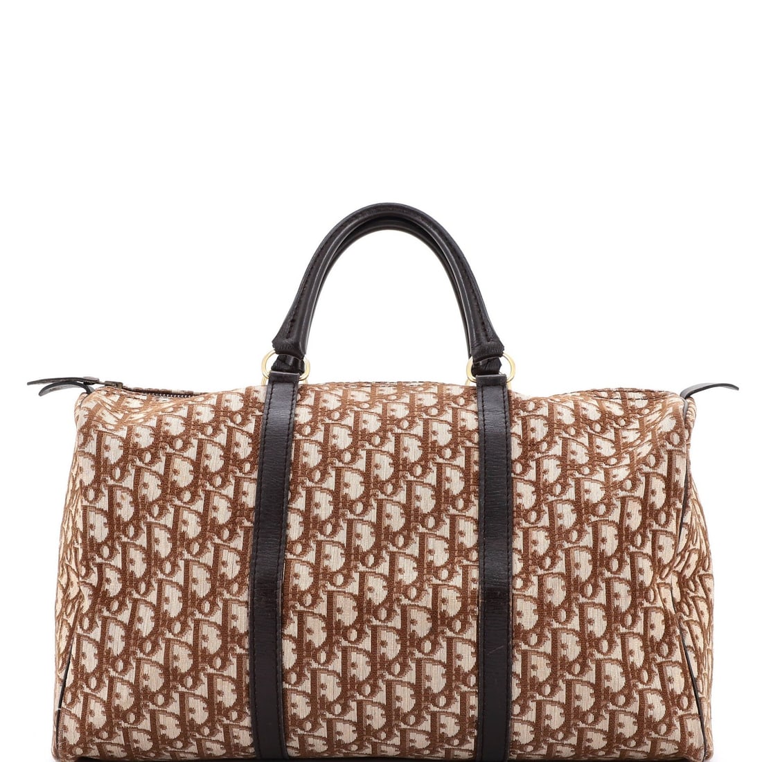 Christian Dior Vintage Large Canvas Boston Trotter Bag: Christian Dior Vintage Large Canvas Boston Trotter Bag A true vintage treasure, this 1960s Christian Dior Large Boston Trotter Bag boasts the iconic Diorissimo canvas and timeless bowler silhouette.