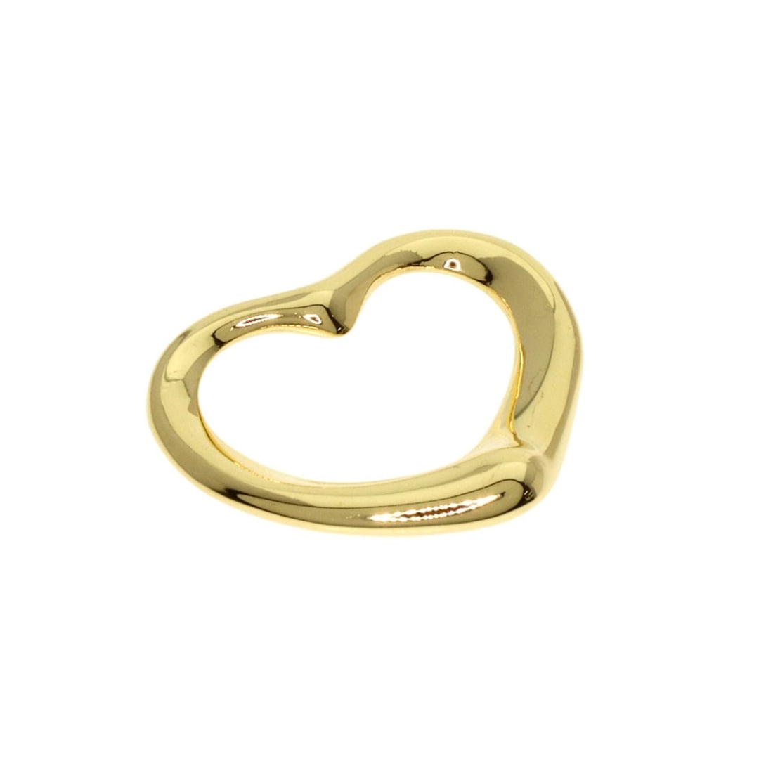TIFFANY&Co. Open heart Pendant top K18 Yellow Gold: TIFFANY&Co. Open heart Pendant top K18 Yellow Gold Elevate your elegance with the Tiffany&Co. Open Heart Pendant, showcasing 18K yellow gold craftsmanship in exquisite detail. This stunning piece