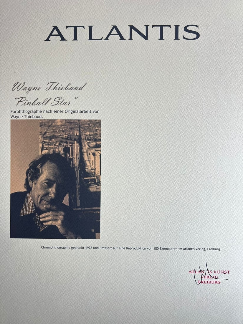 Wayne Thiebaud lithograph - 9