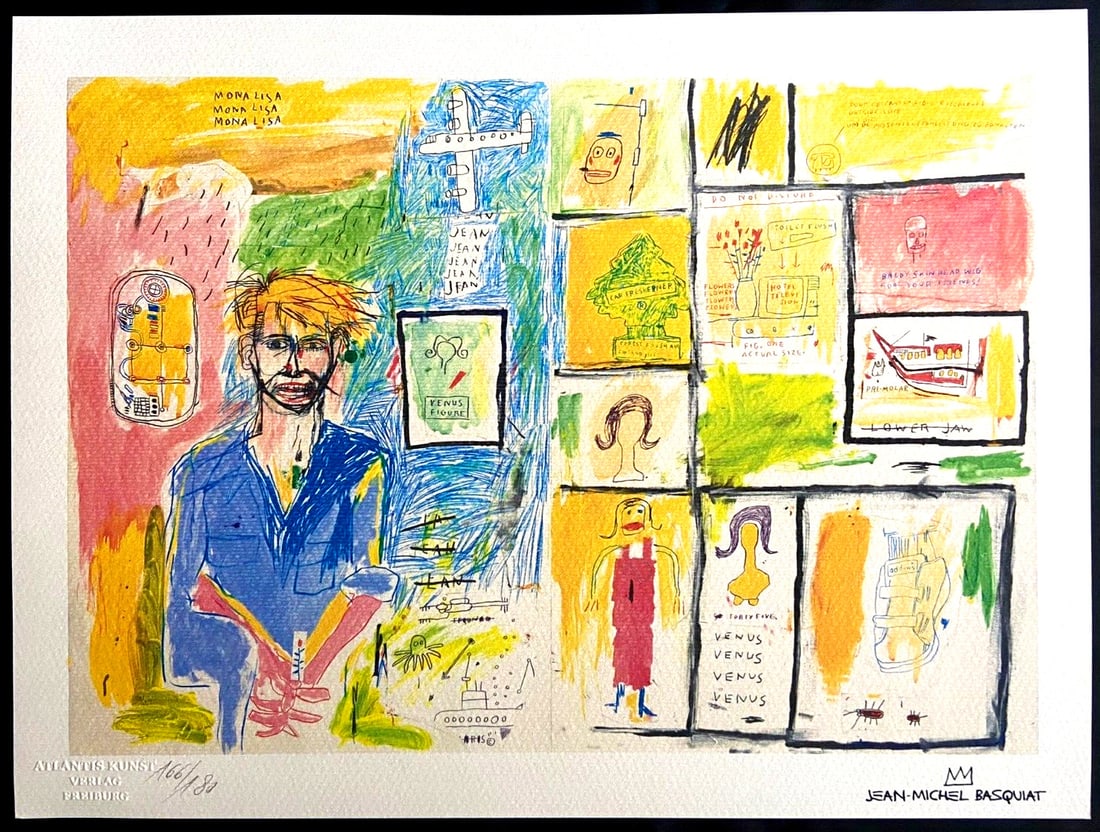 Jean-Michel Basquiat is a lithograph. (1 of 12)