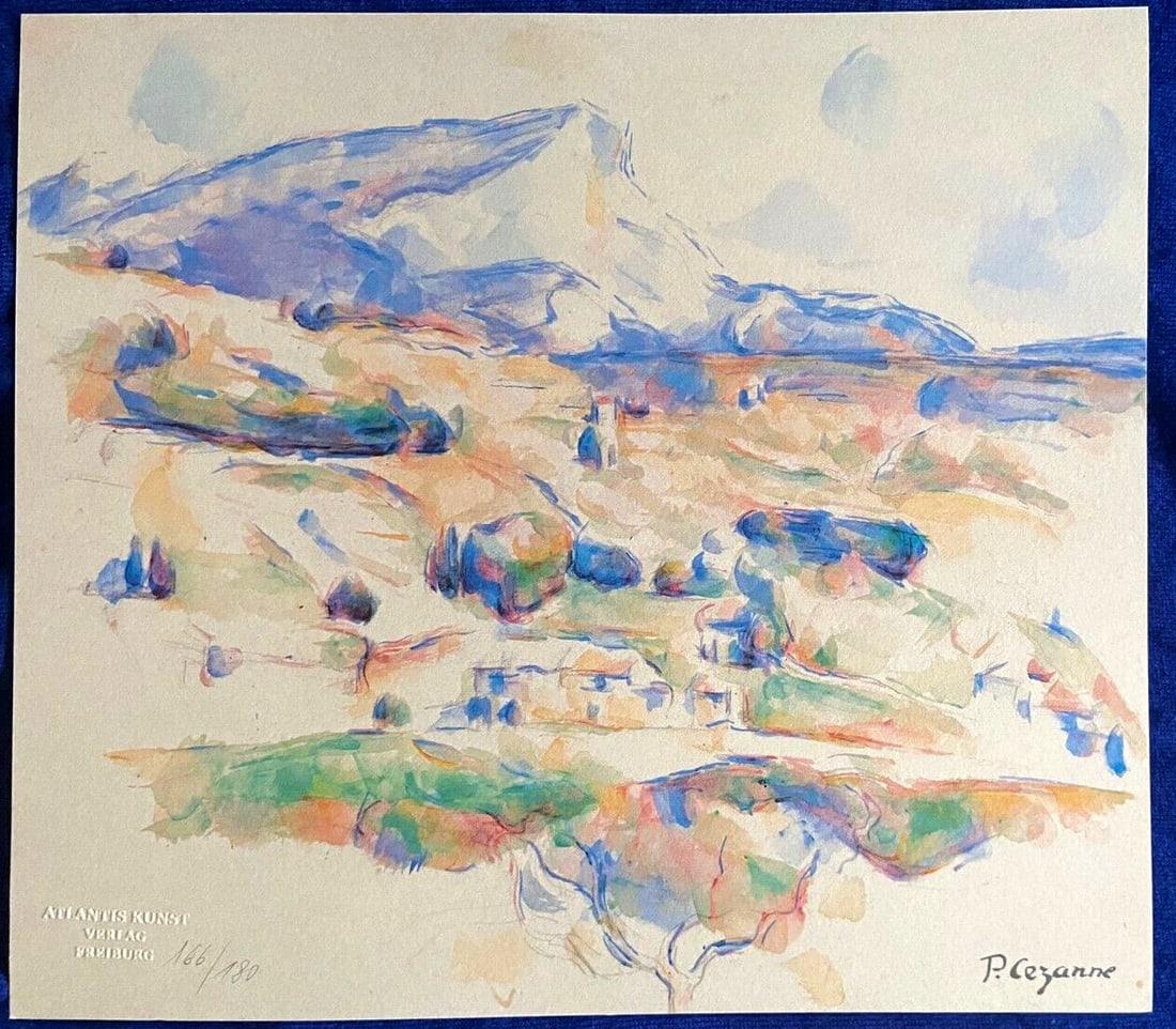 Paul Czanne is a lithograph op and numbered by Klee Gauguin. (1 of 10)
