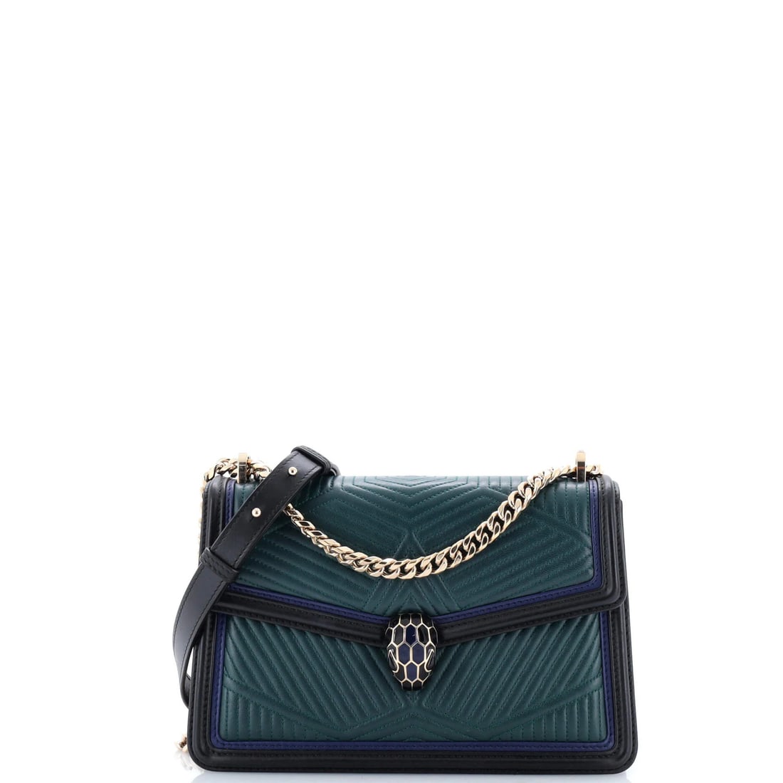 Bvlgari Small Quilted Leather Serpenti Forever Shoulder Bag (1 of 6)