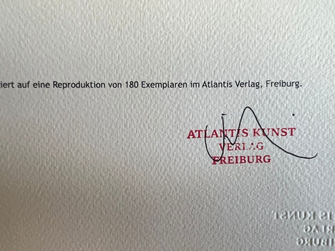 Lithograph by Marc Chagall is Numbered - 11