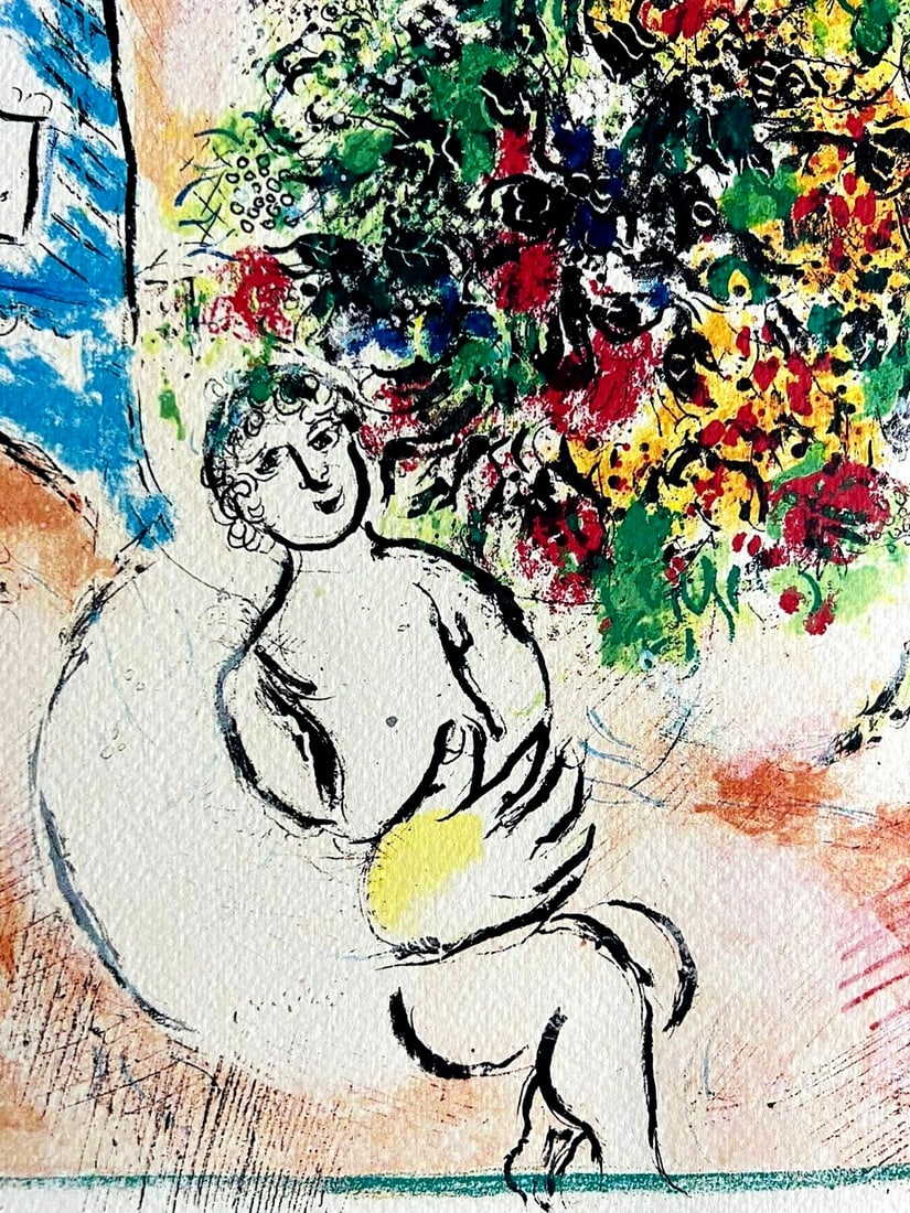 Lithograph by Marc Chagall is Numbered - 5