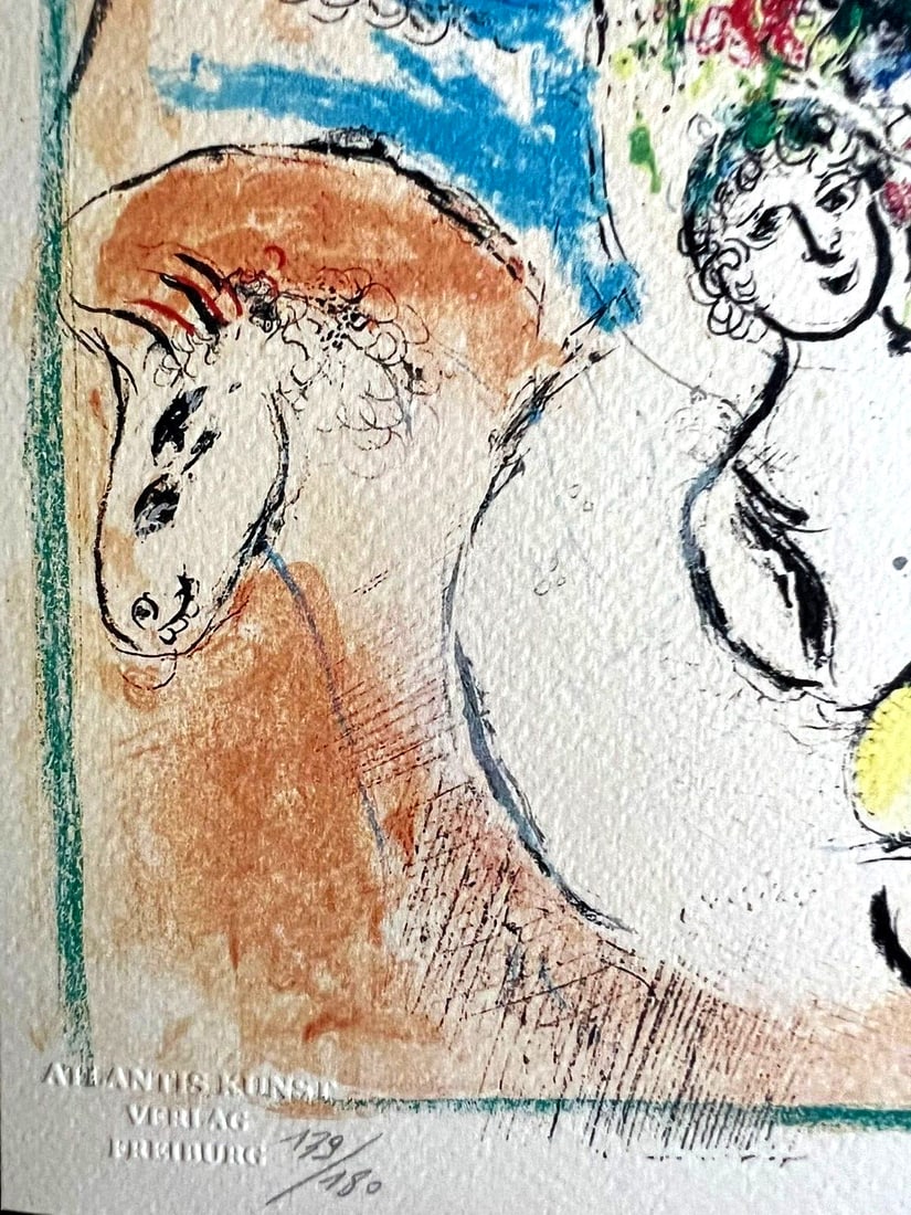 Lithograph by Marc Chagall is Numbered - 6