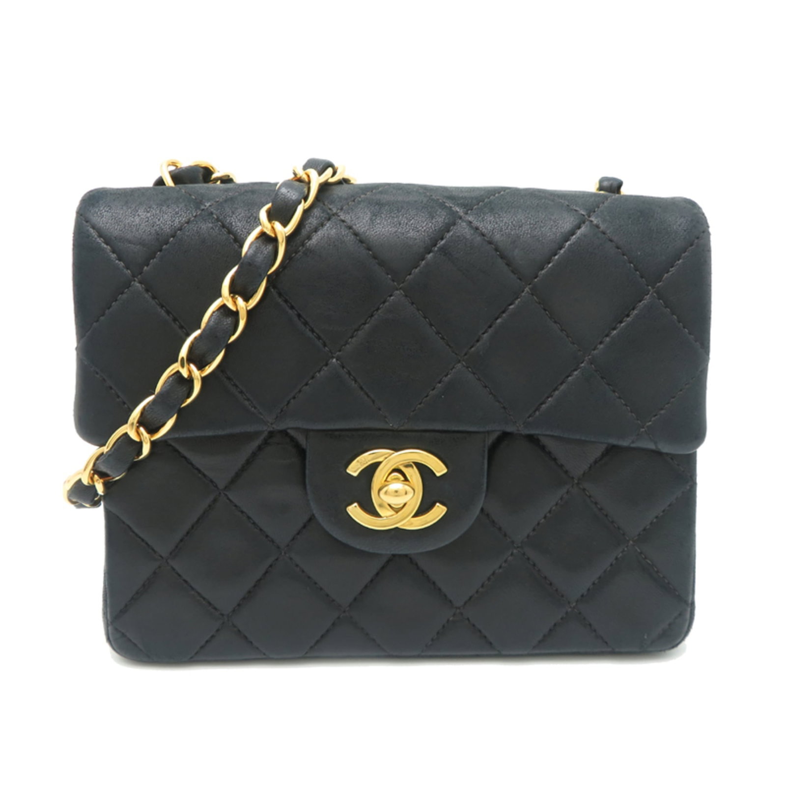 Chanel Leather Shoulder Bag: Chanel Leather Shoulder Bag A timeless Chanel leather shoulder bag in sleek black lambskin, perfect for adding an air of sophistication to any outfit. With its classic design and high-quality
