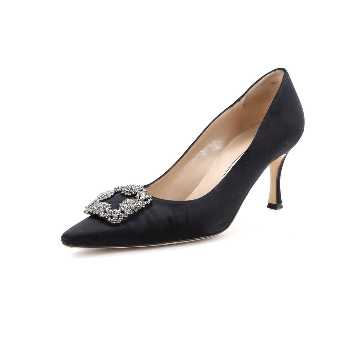 Manolo Blahnik Women's Hangisi Pumps Satin 70 (1 of 6)