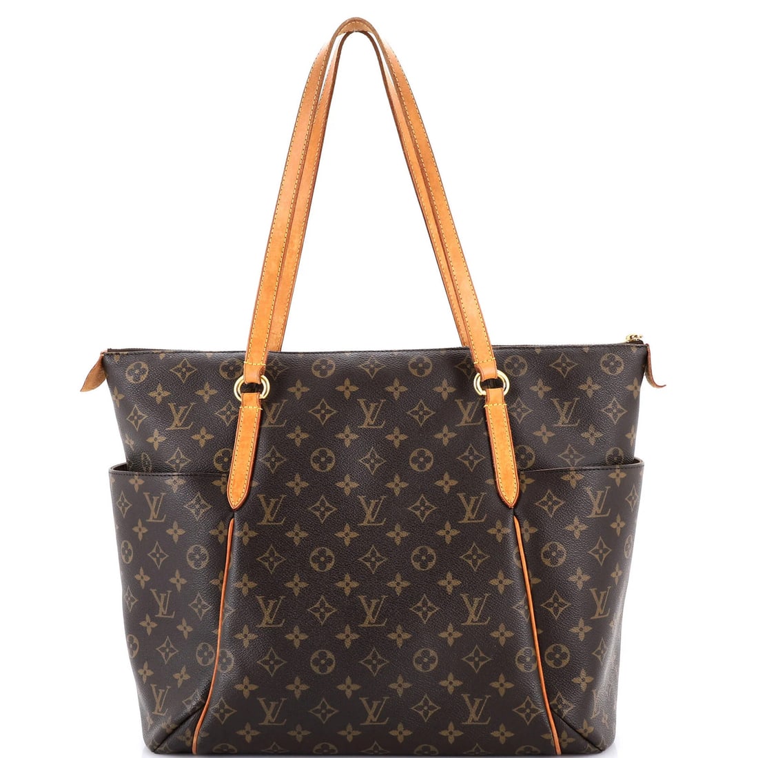 Louis Vuitton Totally Handbag Monogram Canvas: Louis Vuitton Totally Handbag Monogram Canvas A classic Louis Vuitton Totally Handbag Monogram Canvas shoulder bag, boasting the iconic monogram pattern and rich brown color. With its sturdy canvas