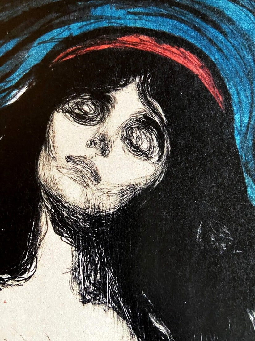 Edvard Munch Lithograph Published Op Numbered - 5